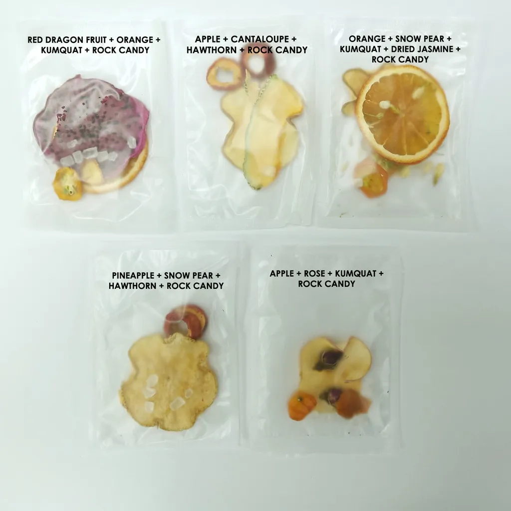 DETOX Fruit Tea Infused Water Dried Fruits with Rock Candy 5 + 1 ...