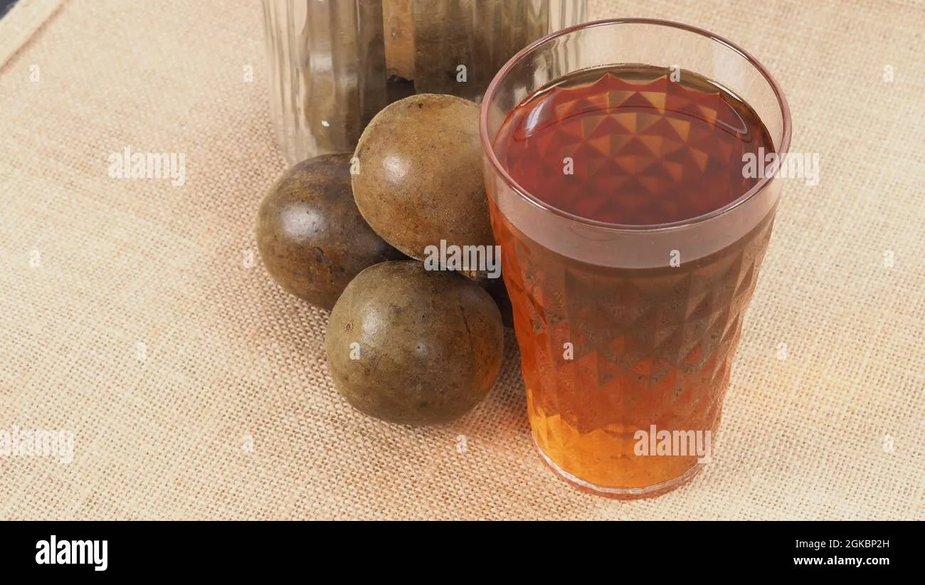 Monk fruit or Luo Han Guo. Dried fruits for healthy sweetener ...