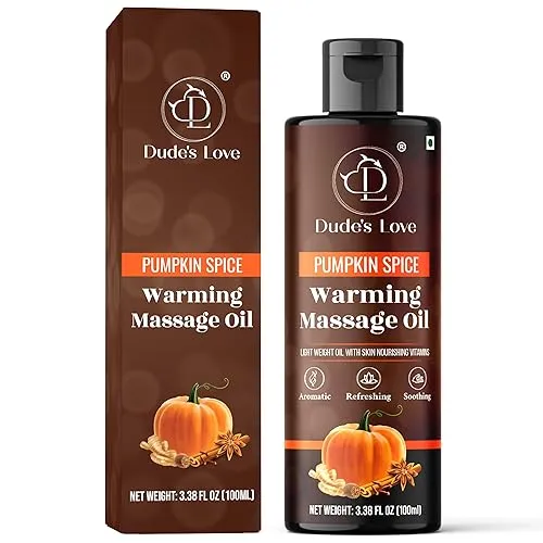 Organic Pumpkin Spice Flavored Warming Massage Oil - Smooth Glide ...