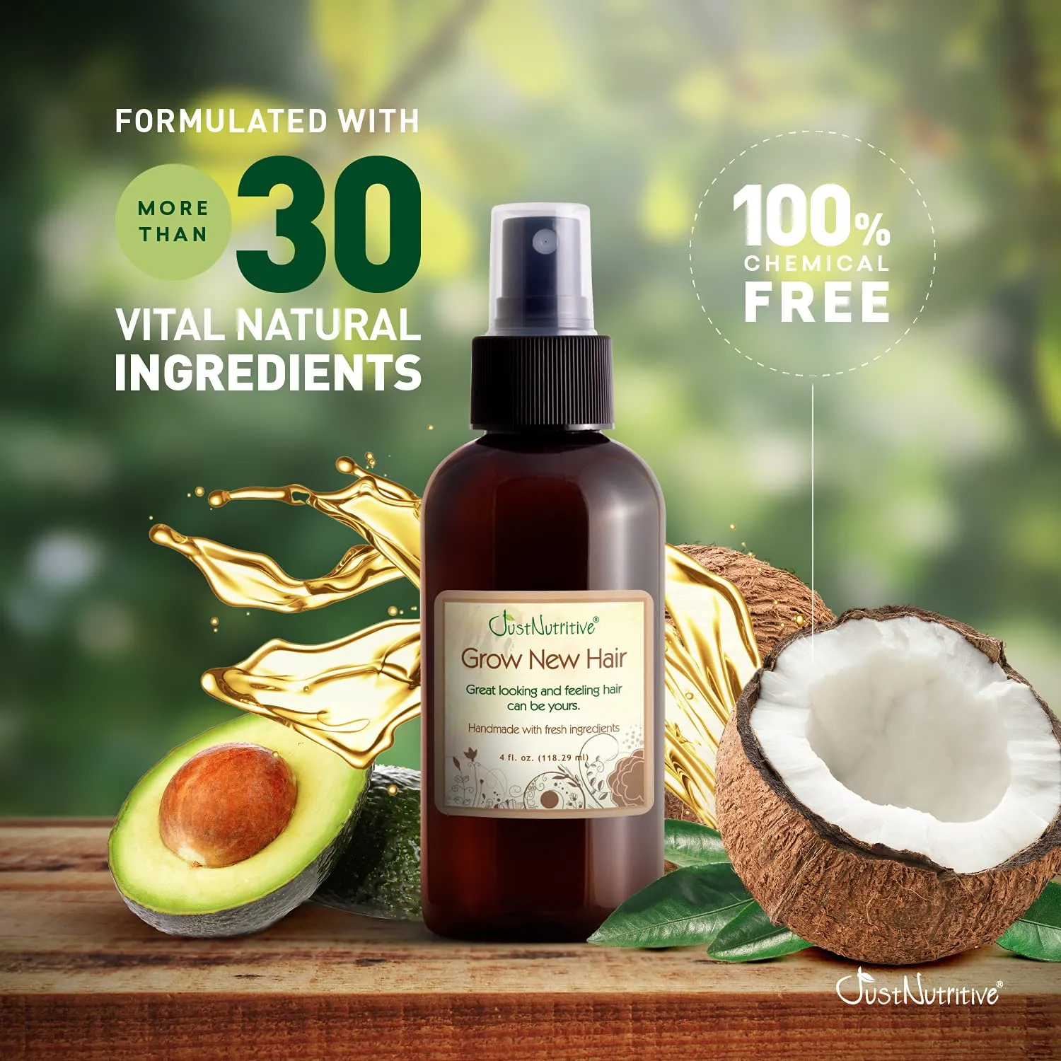 Grow New Hair Treatment | Hair Regrowth Oil | Natural Hair Care ...