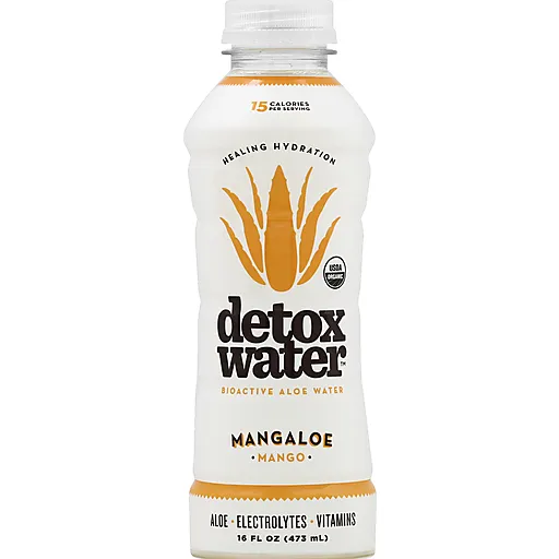 Detox Water Aloe Water, Bioactive, Mangaloe 16 Oz | Soft Drinks ...