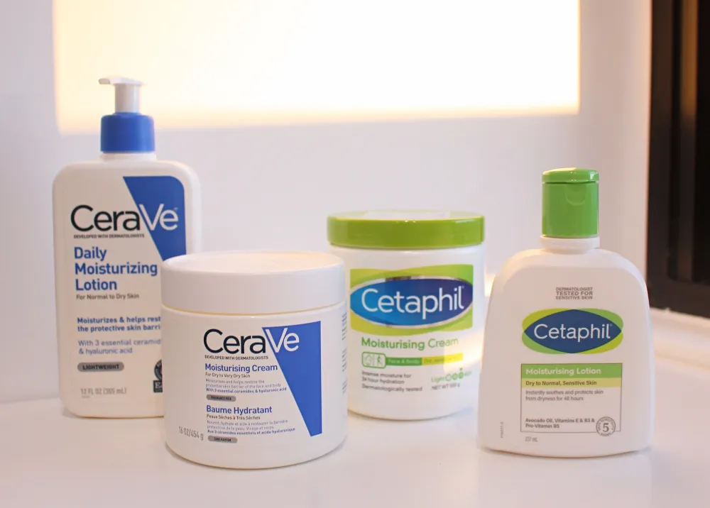 舒特膚長效精華乳與 Cerave 四款乳液評比：混合肌、A 酸使用者必看！