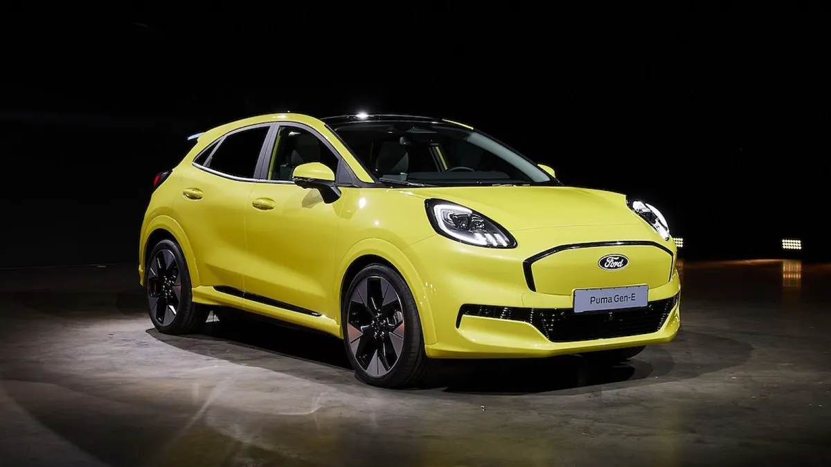 福特Puma Gen-E電動車：2025年上市，續航376公里，8秒破百！