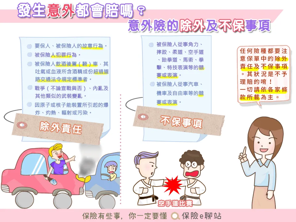 意外險的除外責任有哪些?深入了解保單條款