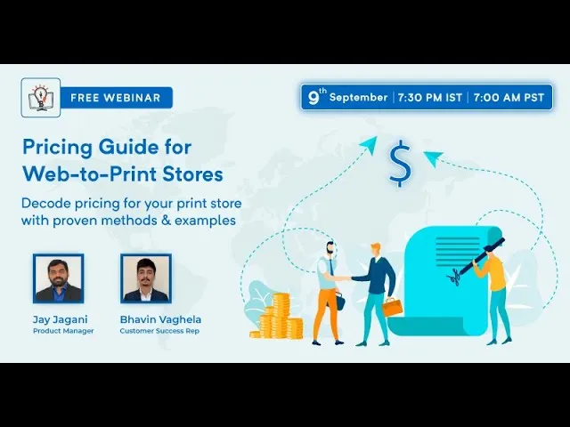 Pricing Guide for your Web-to-Print Store: Methods & Examples | Webinar | Brush Your Ideas