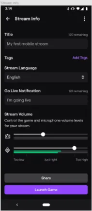 Mobile Game Broadcasting