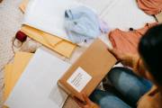 氣泡袋用於商品包裝的示意圖