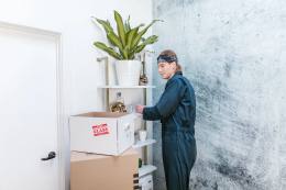 氣泡袋用於商品包裝的示意圖