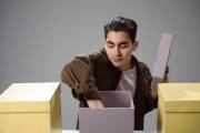 禮品包裝在自然光下的包裝示意圖